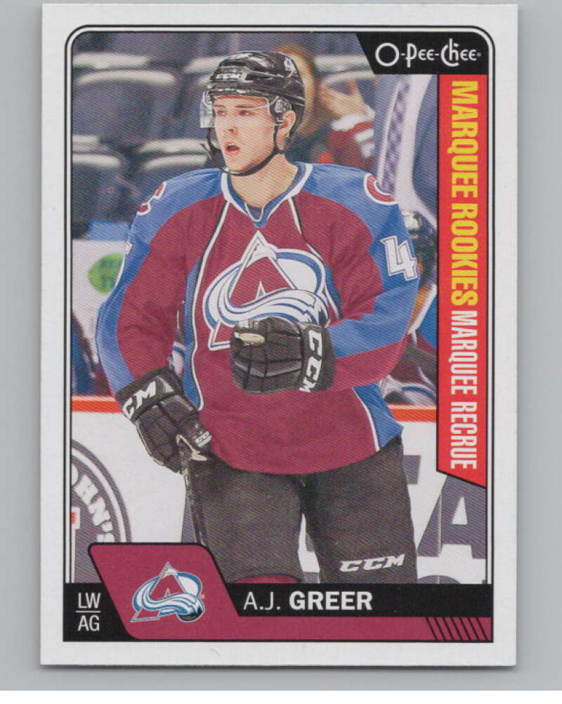 2016-17 O-Pee-Chee #674B A.J. Greer  RC Rookie Colorado Avalanche  V100927 Image 1