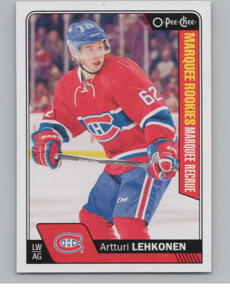 2016-17 O-Pee-Chee #677B Artturi Lehkonen  RC Rookie Montreal Canadiens  V100930 Image 1