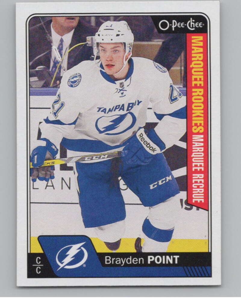 2016-17 O-Pee-Chee #682 Brayden Point  RC Rookie Tampa Bay Lightning  V100934 Image 1
