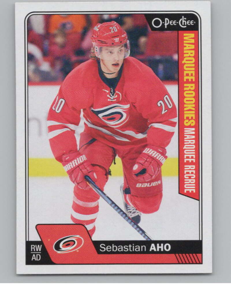 2016-17 O-Pee-Chee #687 Sebastian Aho  RC Rookie Carolina Hurricanes  V100939 Image 1