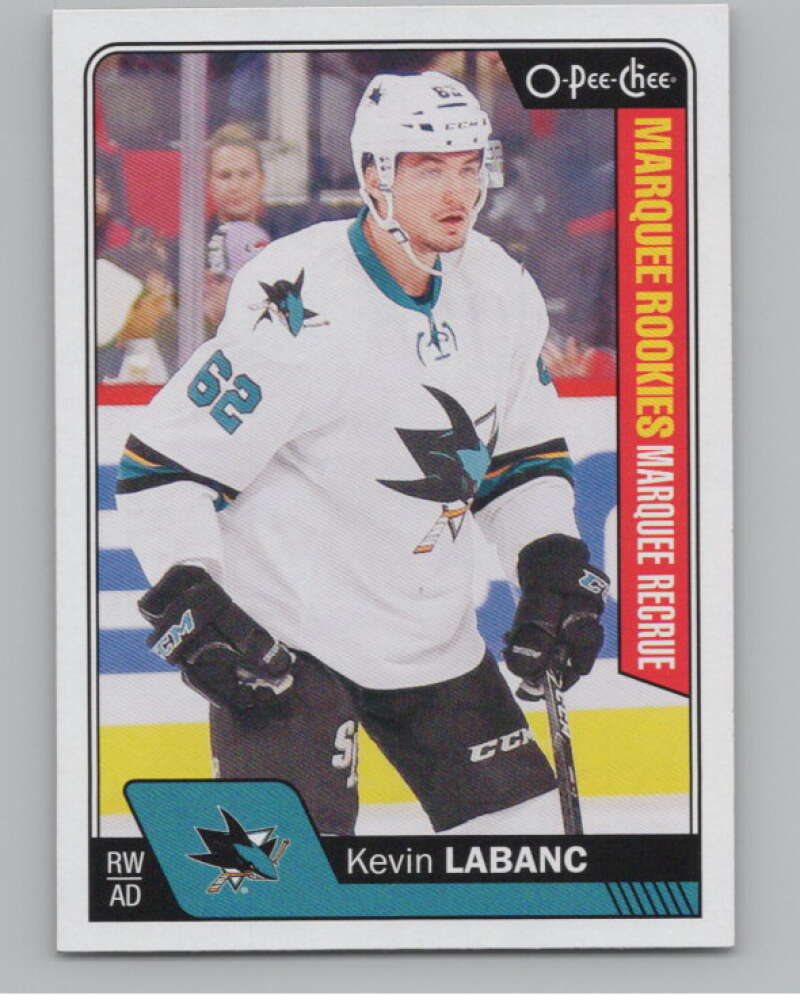 2016-17 O-Pee-Chee #693 Kevin Labanc  RC Rookie San Jose Sharks  V100945 Image 1
