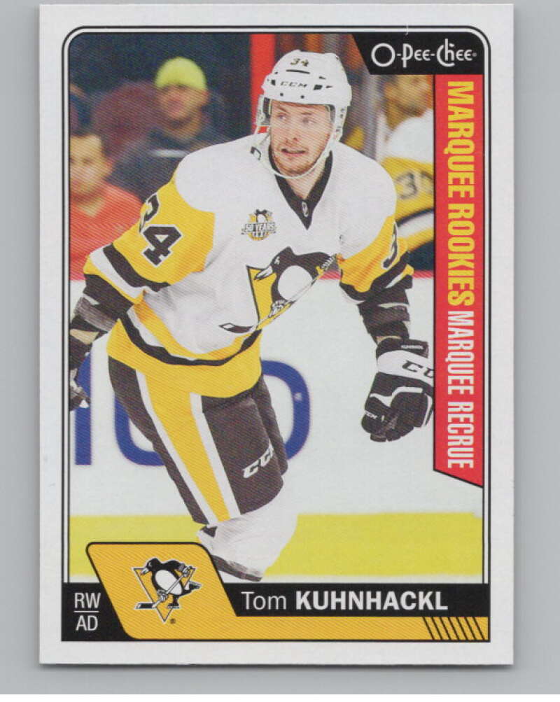 2016-17 O-Pee-Chee #695 Tom Kuhnhackl  RC Rookie Pittsburgh Penguins  V100946 Image 1