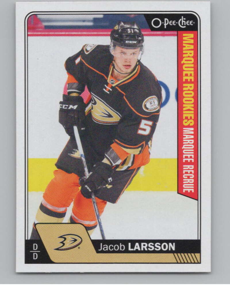 2016-17 O-Pee-Chee #698 Jacob Larsson  RC Rookie Anaheim Ducks  V100949 Image 1
