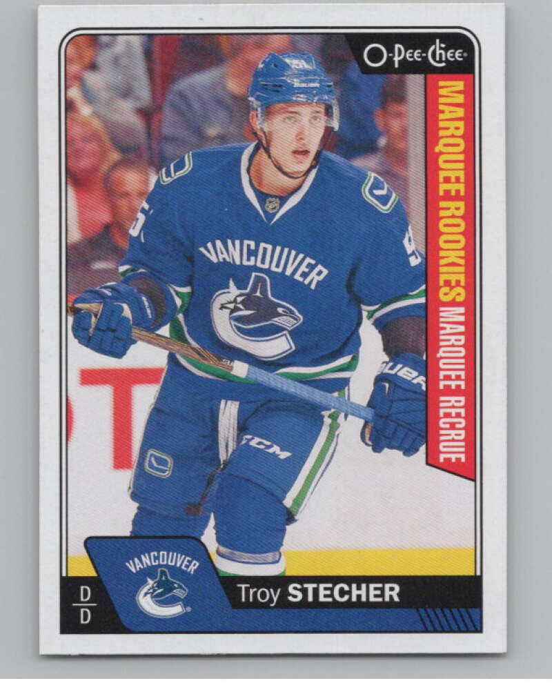 2016-17 O-Pee-Chee #702 Troy Stecher  RC Rookie Canucks  V100953 Image 1