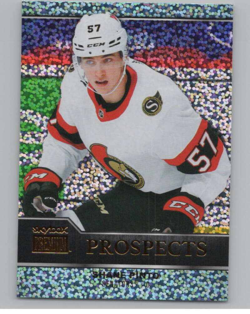 2021-22 Skybox Metal Universe Premium Prospects Sapphire Shane Pinto  V100979 Image 1