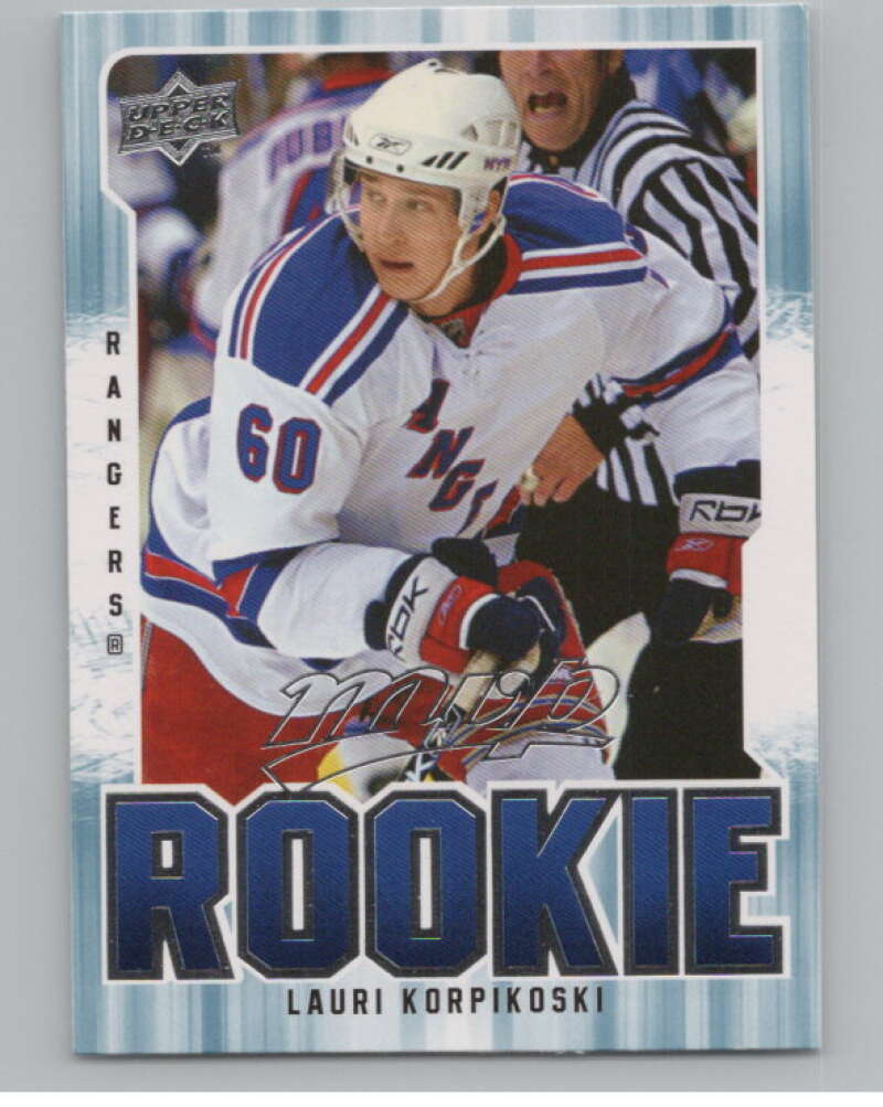 2008-09 Upper Deck MVP #323 Lauri Korpikoski RC Rookie Rangers  V100982 Image 1