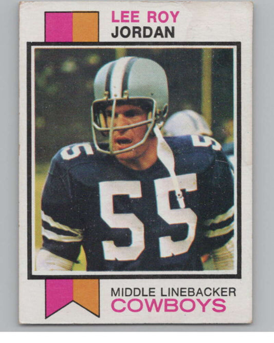 1973 Topps #159 Lee Roy Jordan  Dallas Cowboys  100991 Image 1