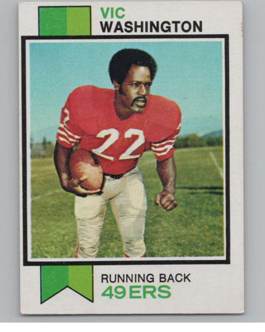 1973 Topps #238 Vic Washington  San Francisco 49ers  100994 Image 1