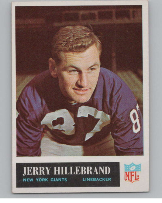 1965 Philadelphia #117 Jerry Hillebrand  New York Giants  101006 Image 1