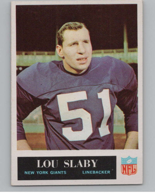 1965 Philadelphia #121 Lou Slaby  New York Giants  101009 Image 1