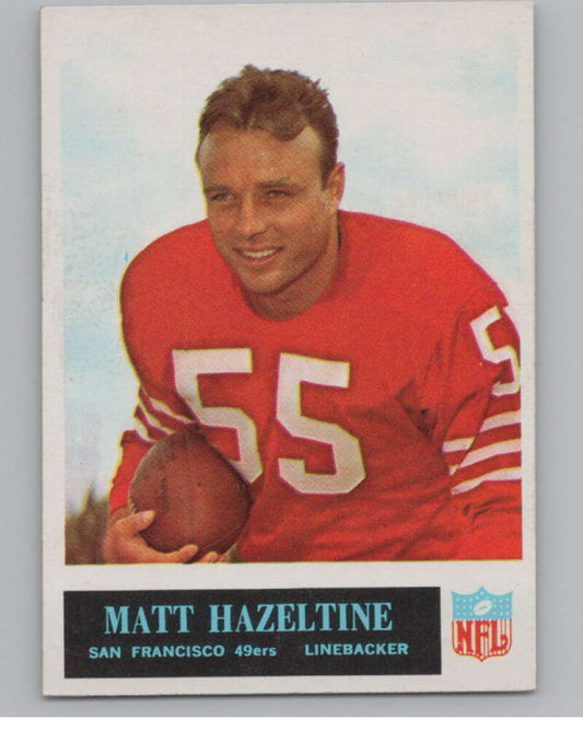 1965 Philadelphia #175 Matt Hazeltine  San Francisco 49ers  101013 Image 1