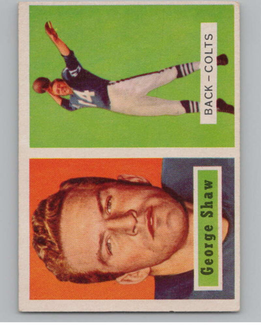 1957 Topps #115 George Shaw  Baltimore Colts  101027 Image 1