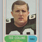 1968 O-Pee-Chee CFL #14 Ted Collins  Ottawa Rough Riders  101036 Image 1