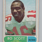 1968 O-Pee-Chee CFL #18 Bo Scott  Ottawa Rough Riders  101037 Image 1