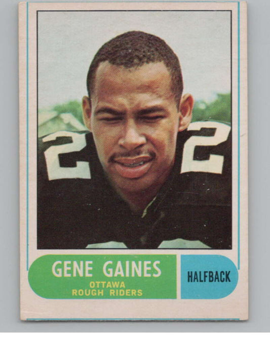 1968 O-Pee-Chee CFL #21 Gene Gaines  Ottawa Rough Riders  101039 Image 1