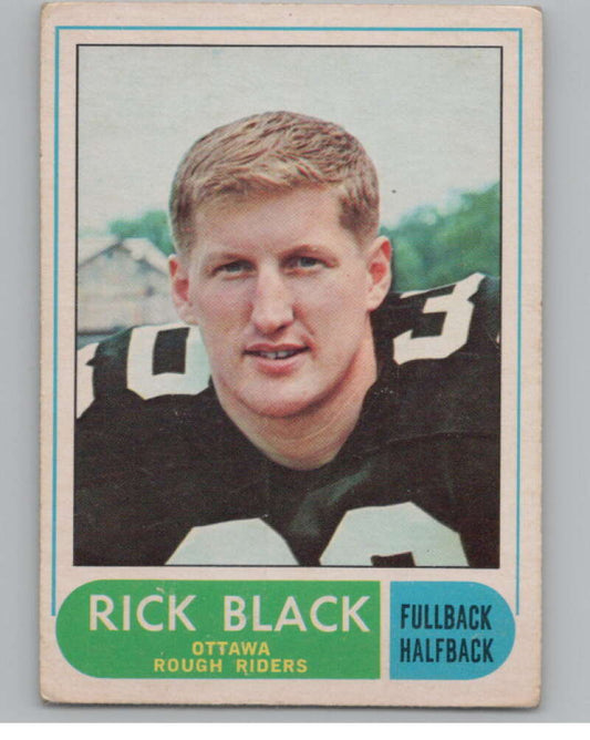 1968 O-Pee-Chee CFL #24 Rick Black  Ottawa Rough Riders  101041 Image 1