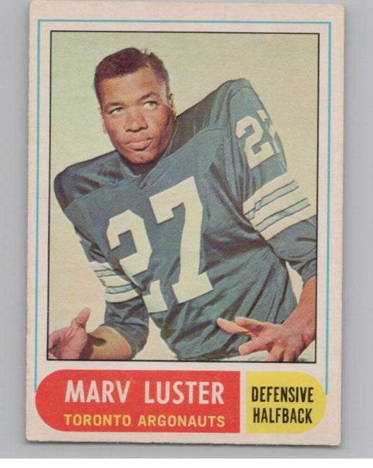 1968 O-Pee-Chee CFL #32 Marv Luster  Toronto Argonauts  101047 Image 1