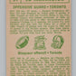 1968 O-Pee-Chee CFL #34 Ed Harrington  Toronto Argonauts  101048 Image 2
