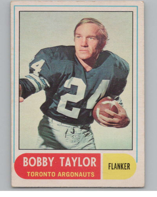 1968 O-Pee-Chee CFL #36 Bob Taylor  Toronto Argonauts  101050 Image 1