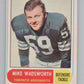 1968 O-Pee-Chee CFL #38 Mike Wadsworth  Toronto Argonauts  101052 Image 1