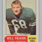1968 O-Pee-Chee CFL #42 Bill Frank  Toronto Argonauts  101054 Image 1