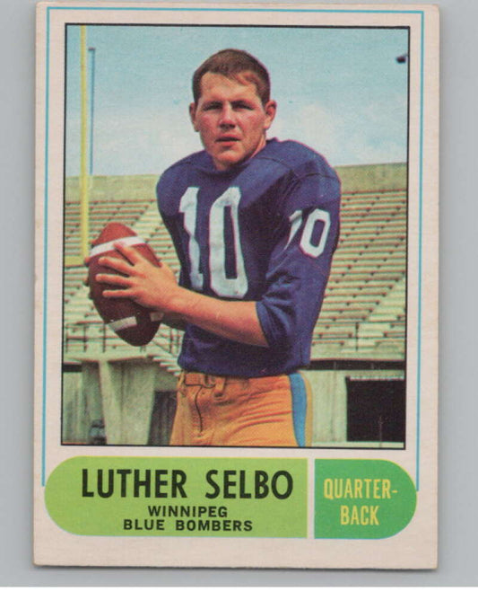 1968 O-Pee-Chee CFL #71 Luther Selbo  Winnipeg Blue Bombers  101058 Image 1
