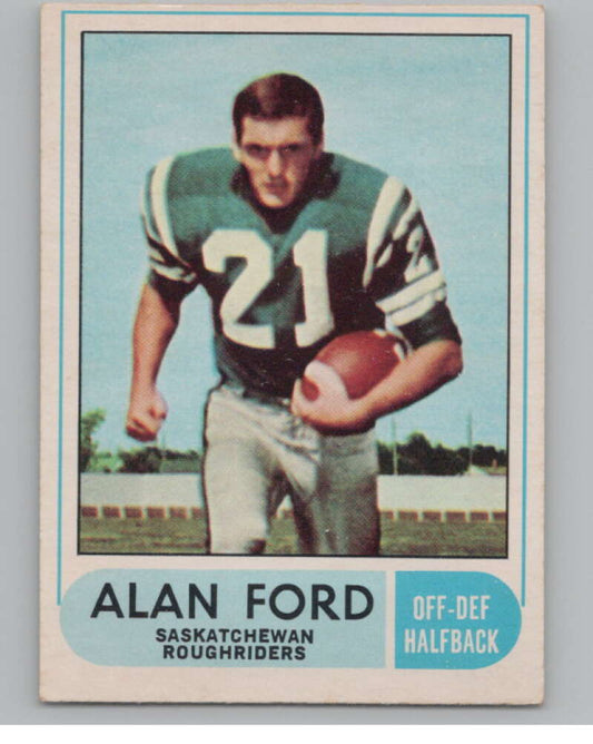 1968 O-Pee-Chee CFL #88 Alan Ford  Saskatchewan Roughriders  101060 Image 1