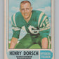 1968 O-Pee-Chee CFL #92 Henry Dorsch Saskatchewan Roughriders  101062 Image 1