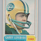 1968 O-Pee-Chee CFL #109 Garry Lefebvre  Edmonton Eskimos  101070 Image 1