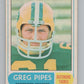 1968 O-Pee-Chee CFL #110 Greg Pipes  Edmonton Eskimos  101071 Image 1