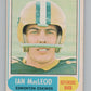 1968 O-Pee-Chee CFL #111 Ian MacLeod  Edmonton Eskimos  101072 Image 1