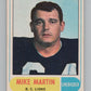 1968 O-Pee-Chee CFL #126 Mike Martin  British Columbia Lions  101080 Image 1