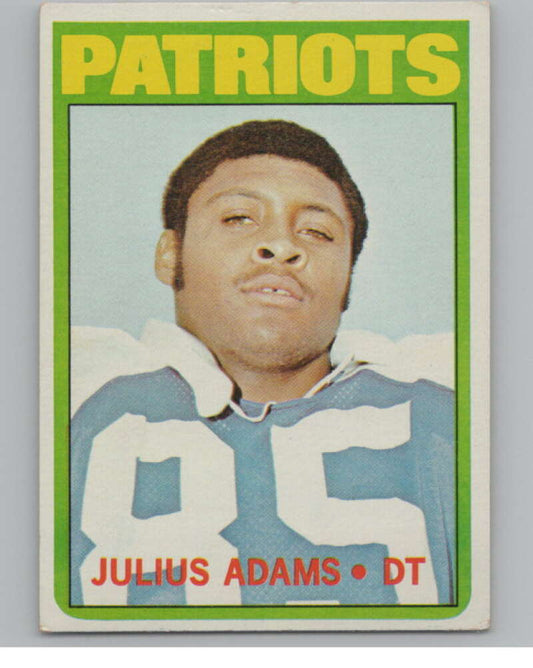 1972 Topps #97 Julius Adams  New England Patriots  101087 Image 1