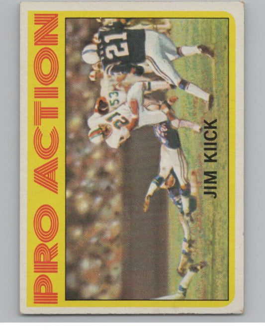 1972 Topps #121 Jim Kiick IA  Miami Dolphins  101090 Image 1