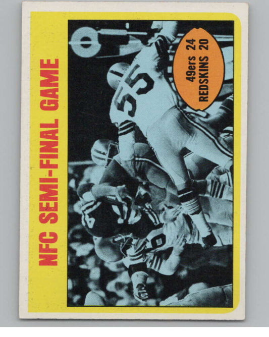 1972 Topps #136 NFC Semi-Final San Francisco 49ers/Washington  101092 Image 1