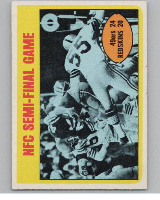 1972 Topps #136 NFC Semi-Final San Francisco 49ers/Washington  101094 Image 1