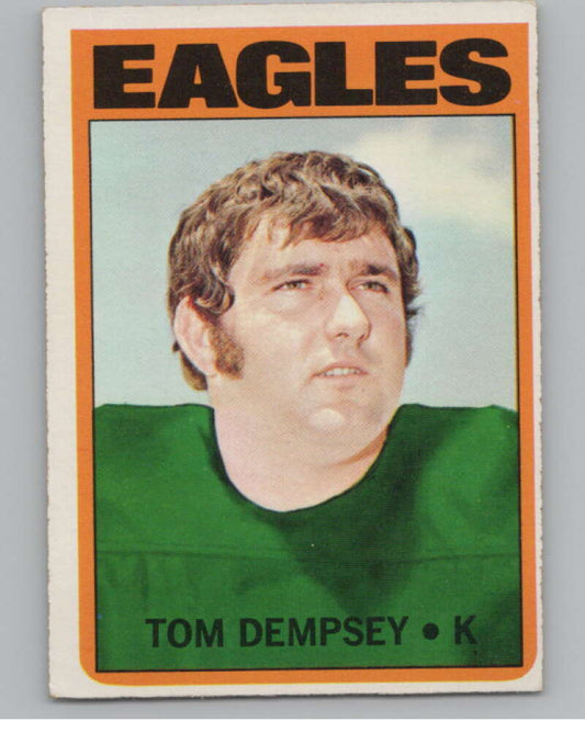 1972 Topps #175 Tom Dempsey  New Orleans Saints  101104 Image 1