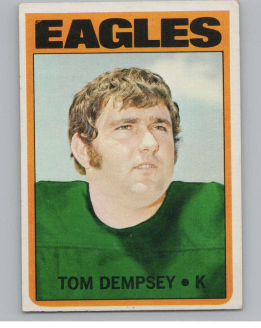 1972 Topps #175 Tom Dempsey  New Orleans Saints  101105 Image 1