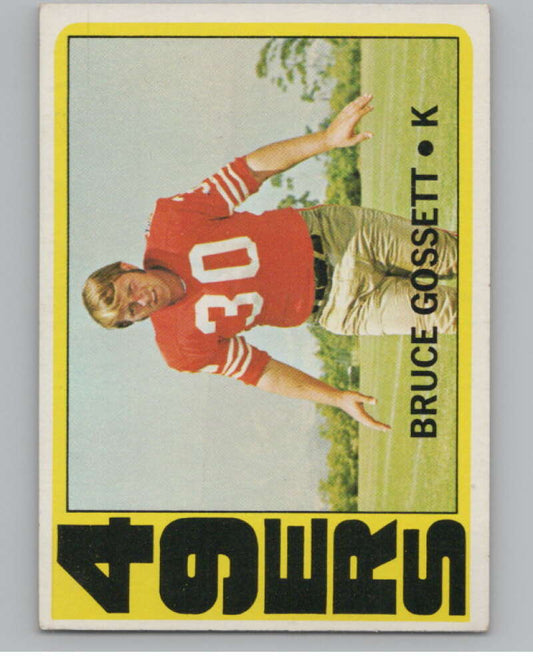 1972 Topps #189 Bruce Gossett  San Francisco 49ers  101112 Image 1