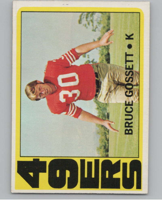 1972 Topps #189 Bruce Gossett  San Francisco 49ers  101113 Image 1