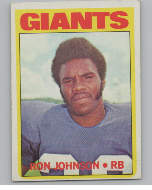 1972 Topps #207 Ron Johnson  New York Giants  101119 Image 1