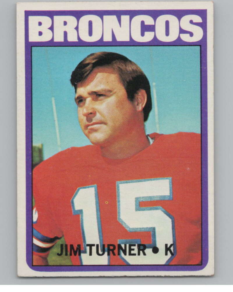 1972 Topps #226 Jim Turner  Denver Broncos  101121 Image 1