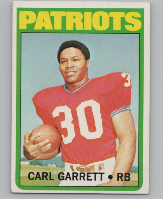 1972 Topps #229 Carl Garrett  New England Patriots  101124 Image 1