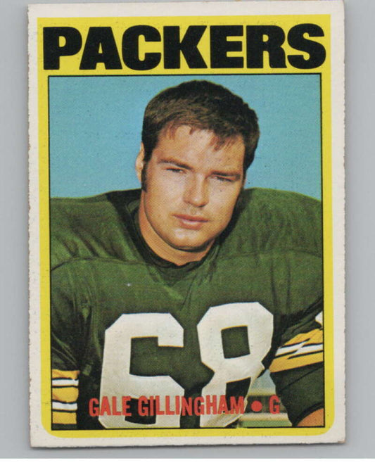 1972 Topps #231 Gale Gillingham  Green Bay Packers  101125 Image 1