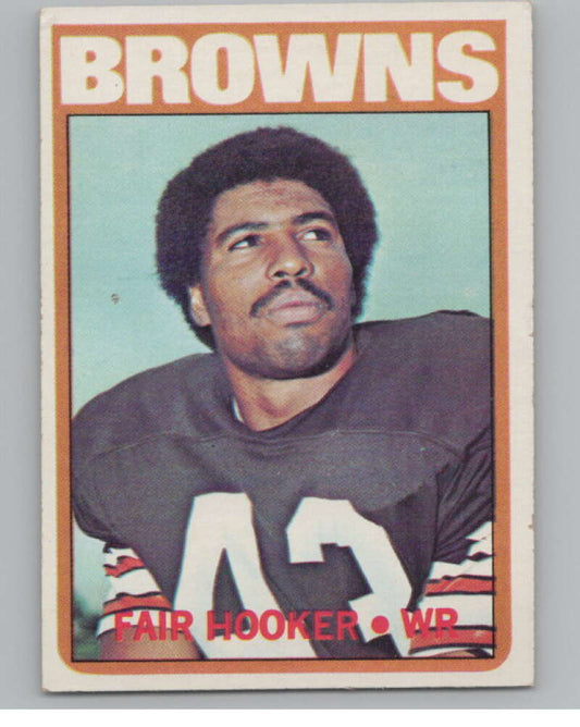 1972 Topps #239 Fair Hooker  Cleveland Browns  101126 Image 1