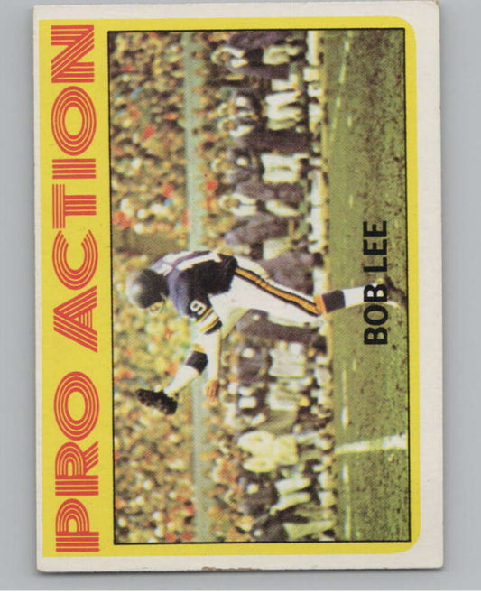 1972 Topps #258 Bob Lee IA  Minnesota Vikings  101131 Image 1
