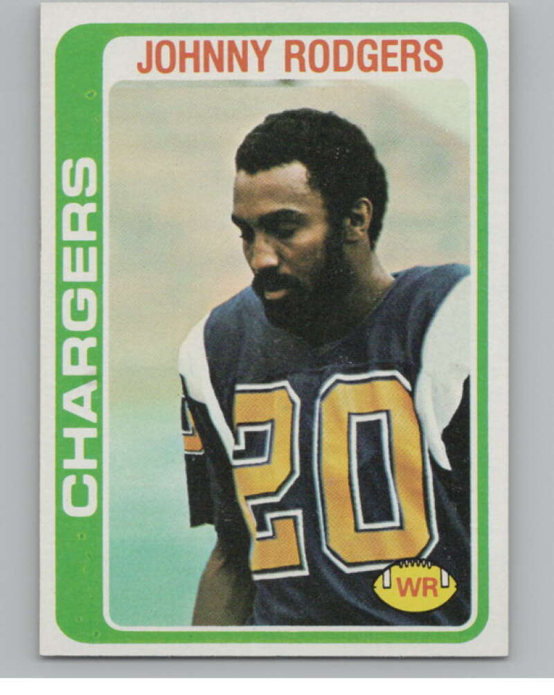 1978 Topps #63 Johnny Rodgers  RC Rookie San Diego Chargers  101138 Image 1