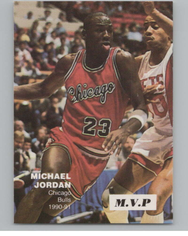 1990-91 NBA Superstars MVP #3 of 7 Michael Jordan NM Chicago Bulls V101167 Image 1