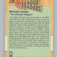 1991-92 Fleer #220 Michael Jordan LL  Chicago Bulls  V101176 Image 2