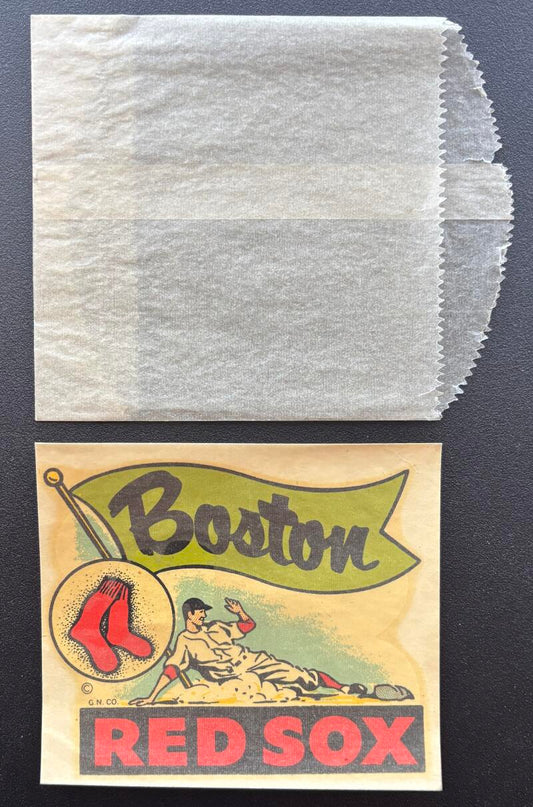 1952 Boston Red Sox Vintage Baseball Goldfarb Graphic Colour Decal with Envelope  Image 1